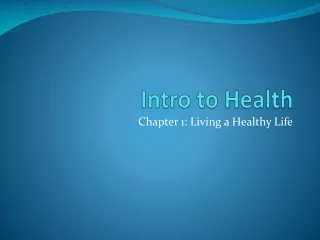 Intro to Health