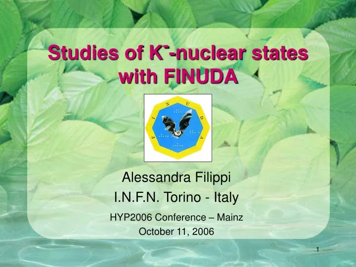 studies of k nuclear states with finuda