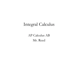 Integral Calculus