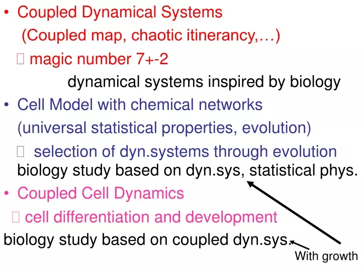 coupled dynamical systems coupled map chaotic