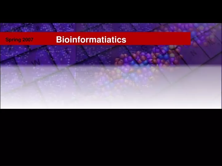 bioinformatiatics