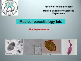 Faculty of health sciences Medical Laboratory Sciences Department