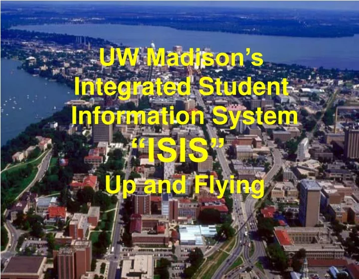 uw madison s integrated student information
