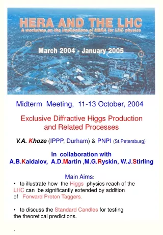Midterm  Meeting,  11-13 October, 2004