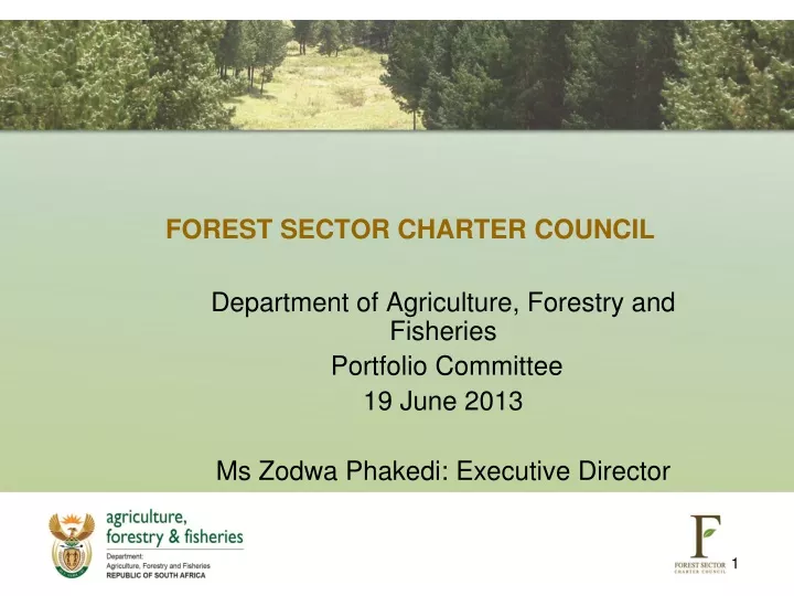 forest sector charter council