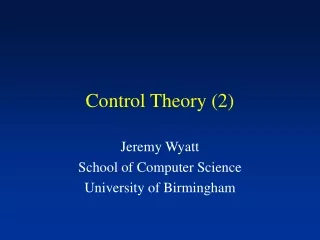 Control Theory (2)