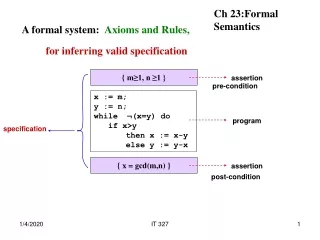 A formal system:
