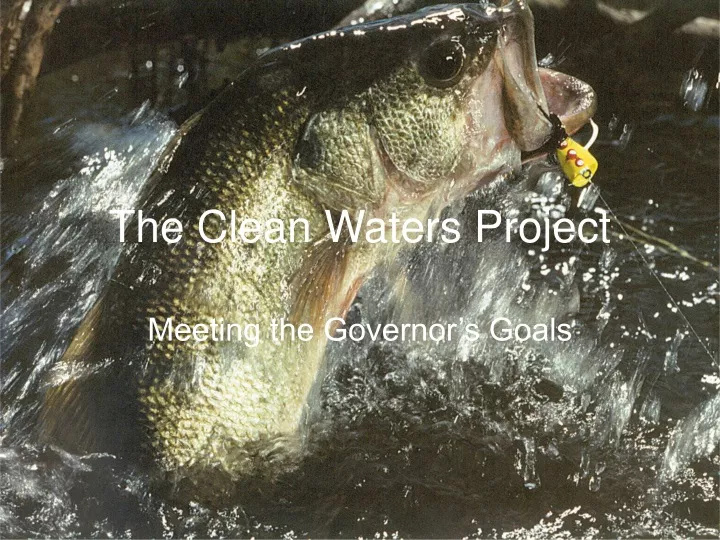 the clean waters project