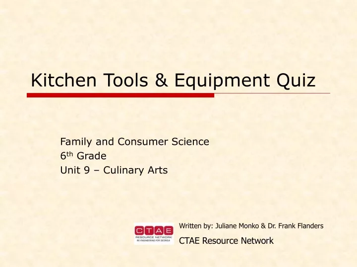 kitchen tools equipment quiz