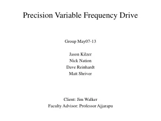 Precision Variable Frequency Drive
