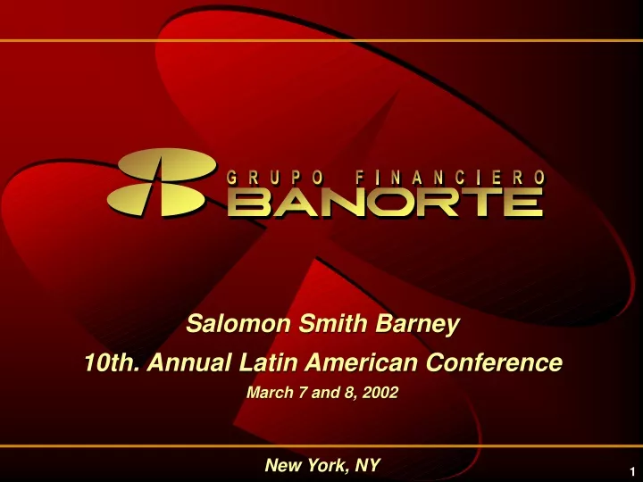 salomon smith barney 10th annual latin american