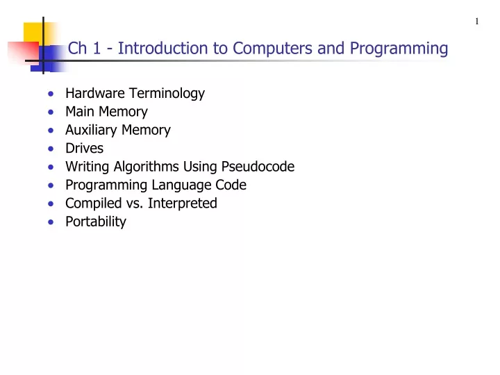 ch 1 introduction to computers and programming