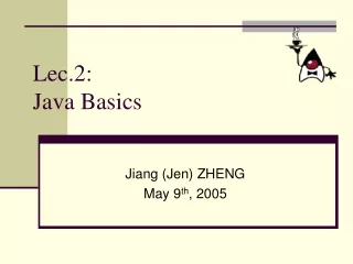 Lec.2: Java Basics