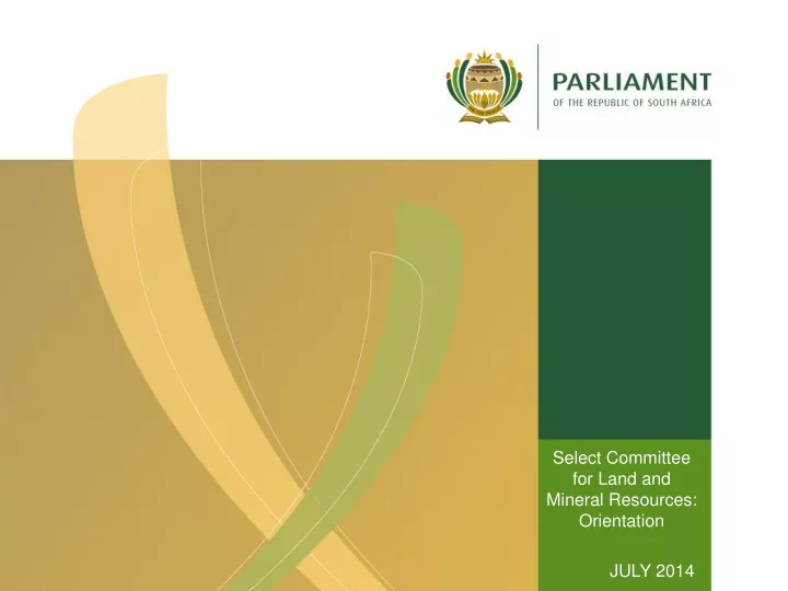 select committee for land and mineral resources