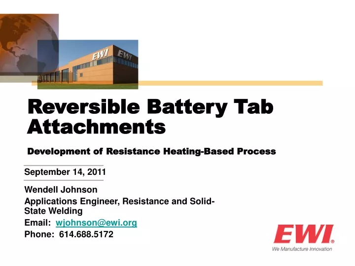 reversible battery tab attachments development
