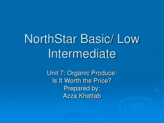 NorthStar Basic/ Low Intermediate