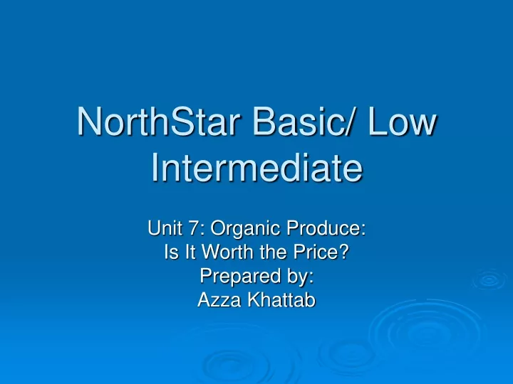 northstar basic low intermediate