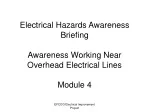 Electrical Hazards Awareness Briefing Awareness Working Near Overhead Electrical Lines Module 4