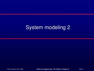 System modeling 2