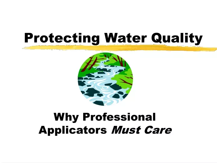 protecting water quality