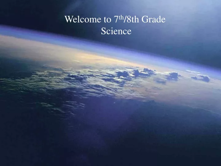 7 th grade science