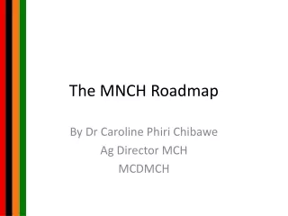 The MNCH Roadmap