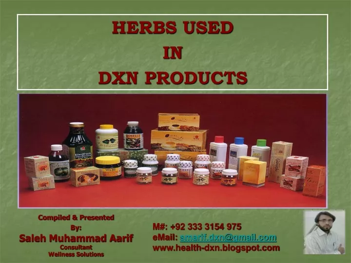 compiled presented by saleh muhammad aarif consultant wellness solutions