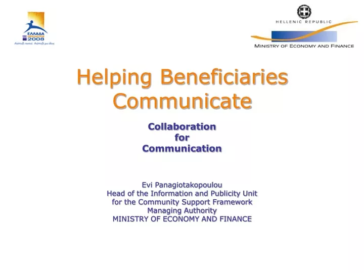 helping beneficiaries communicate collaboration for communication