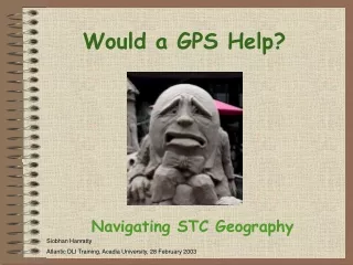 Would a GPS Help?