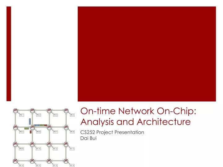 on time network on chip analysis and architecture