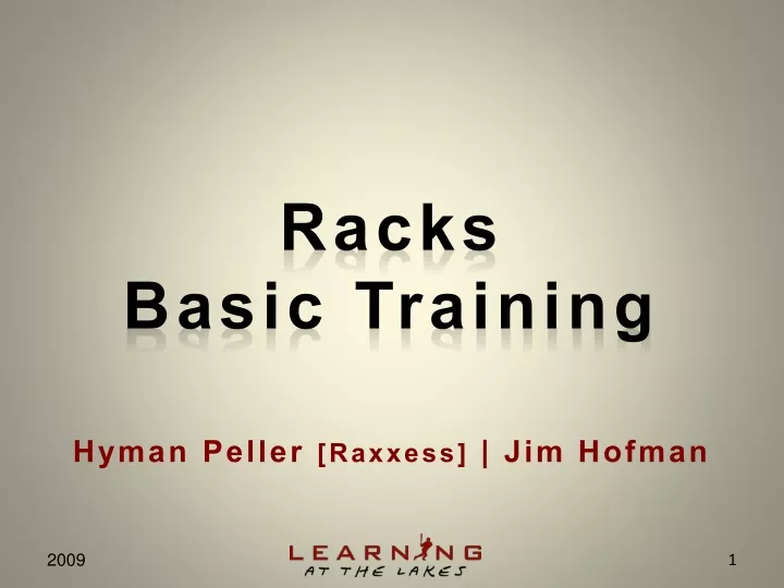 racks basic training