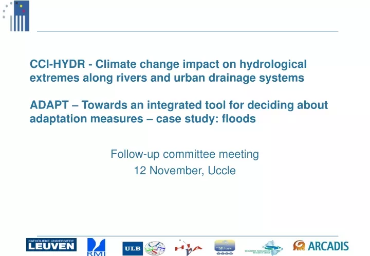 follow up committee meeting 12 november uccle