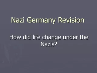 Nazi Germany Revision