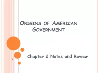 Origins of American Government