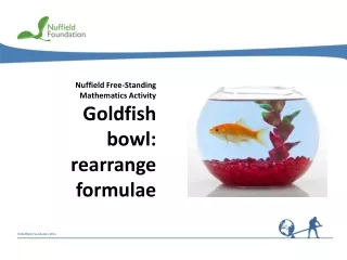 Nuffield Free-Standing Mathematics Activity Goldfish bowl: rearrange formulae