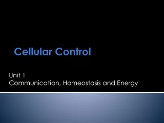 Cellular Control