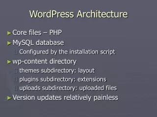 WordPress Architecture