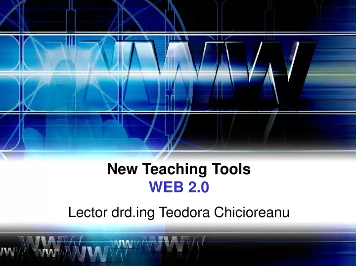 new teaching tools web 2 0