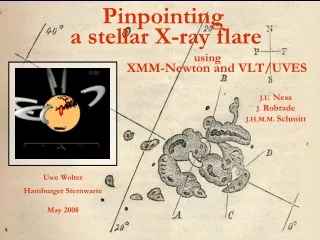 Pinpointing  a stellar X-ray flare                                using    XMM-Newton and VLT/UVES