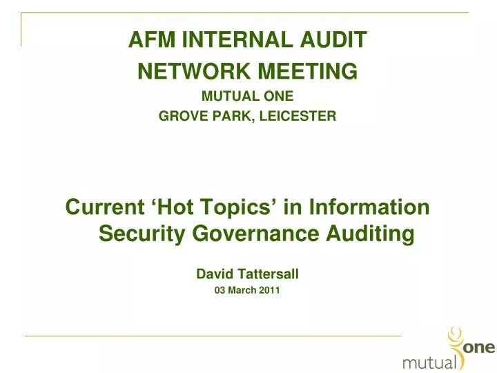 afm internal audit network meeting mutual
