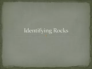 Identifying Rocks