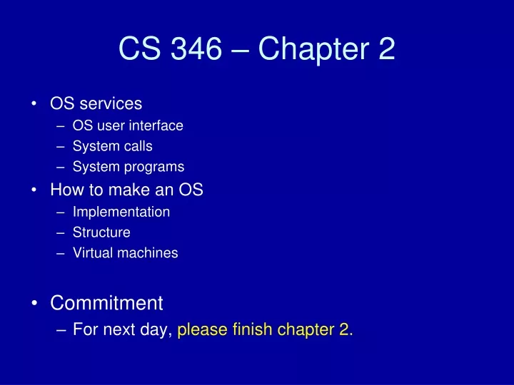 cs 346 chapter 2