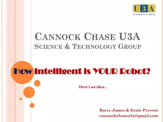 Cannock Chase U3A Science &amp; Technology Group