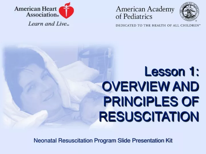 neonatal resuscitation program slide presentation kit