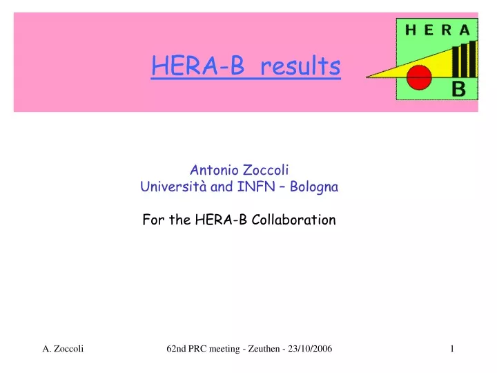 hera b results