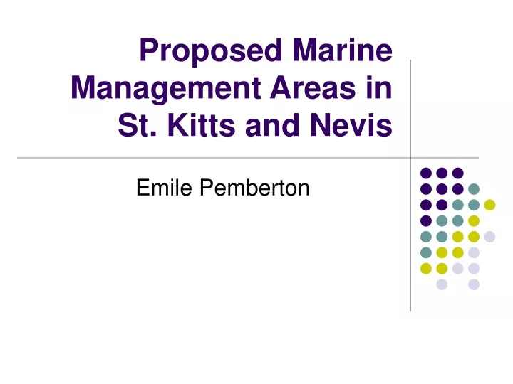 proposed marine management areas in st kitts and nevis