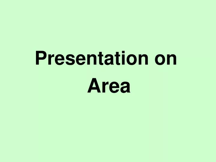 presentation on