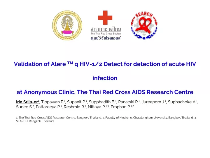 validation of alere tm q hiv 1 2 detect