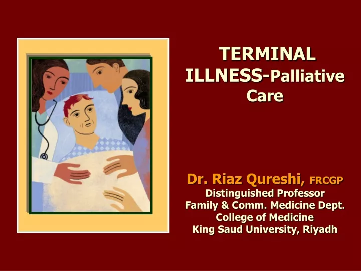 terminal illness palliative care dr riaz qureshi