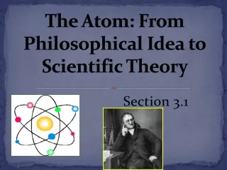 The Atom: From Philosophical Idea to Scientific Theory